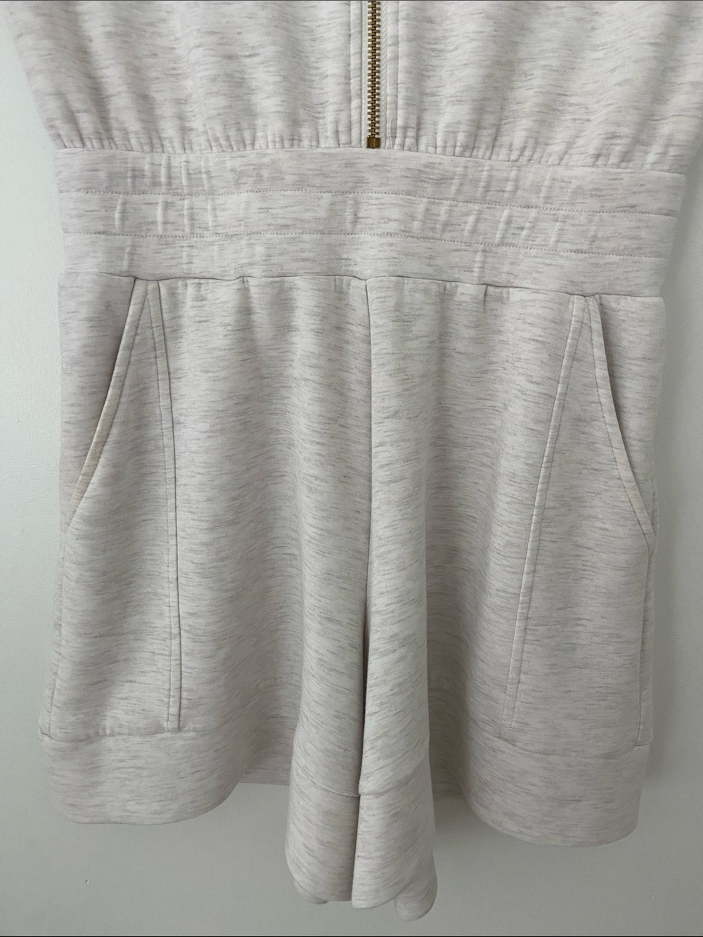 Varley Linvale Playsuit in Ivory Marl - Picture 6 of 16
